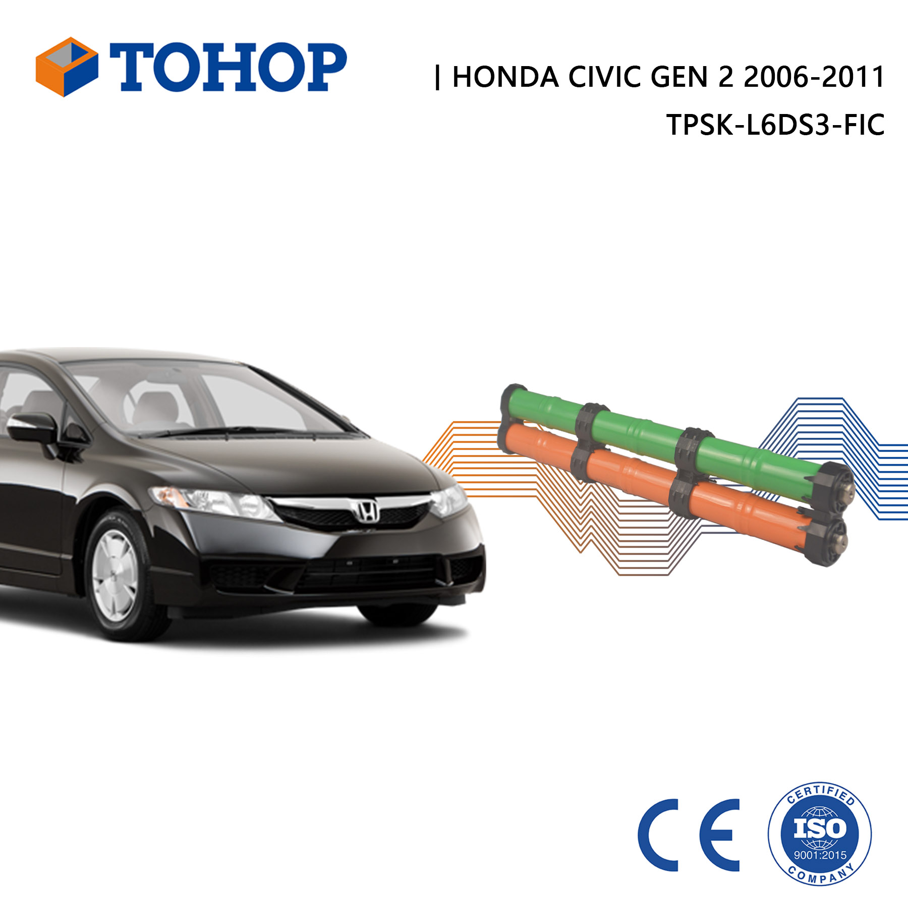 Manufacturer's Price Cylindrical 14.4V 6.5Ah Honda Civic Hybrid Battery