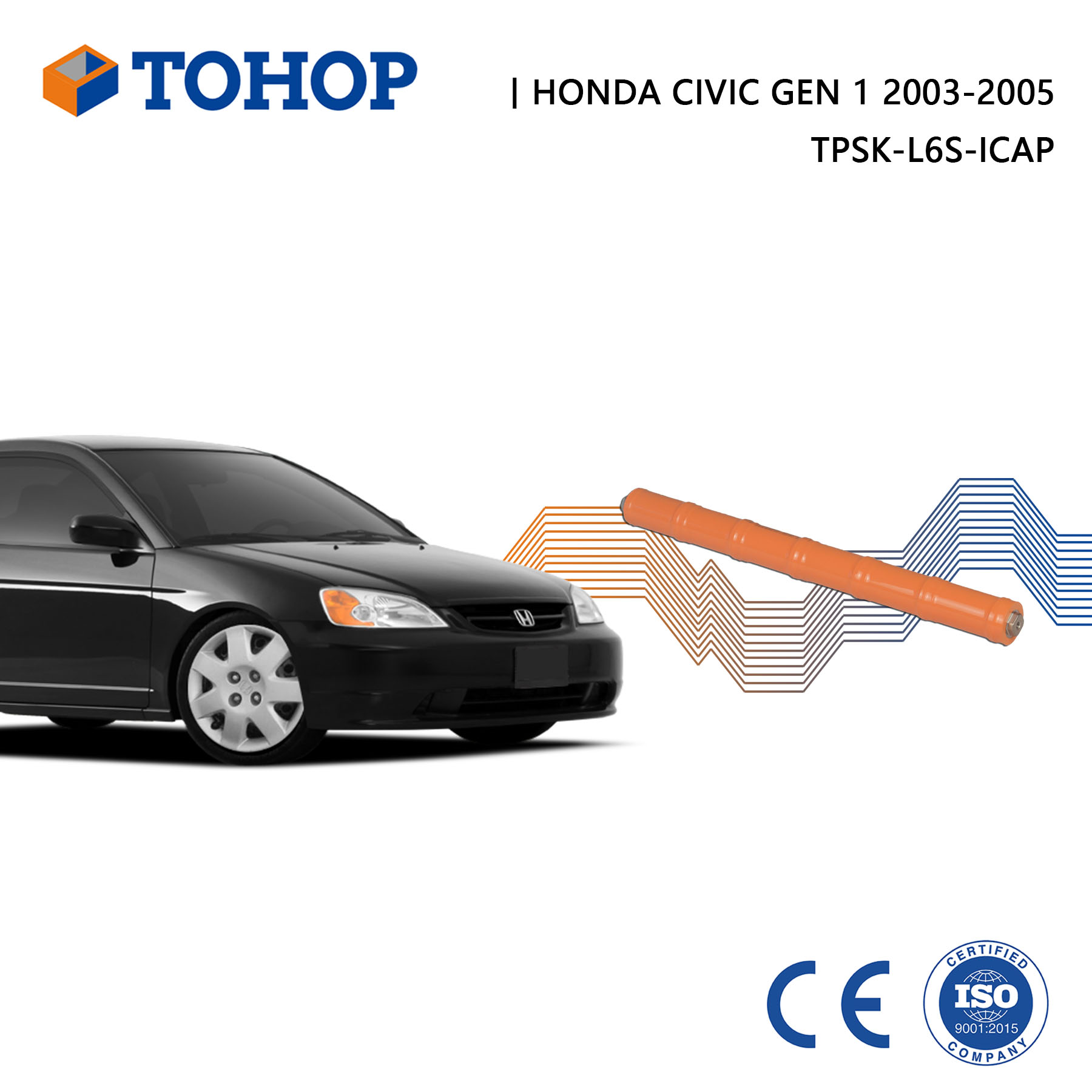 Honda Civic Gen.1 2004 Rechargeable 7.2V 6.5Ah Hybrid Battery for HEV